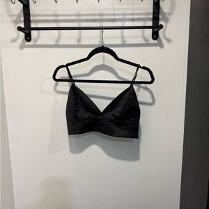 Babaton Silk Cropped Top Bralette